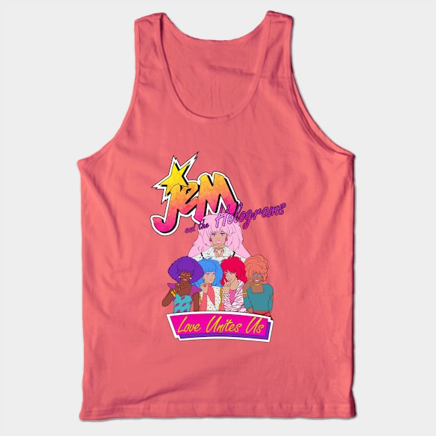 Love Unites Us - Jem by BraePrint Tank Top by Braeprint